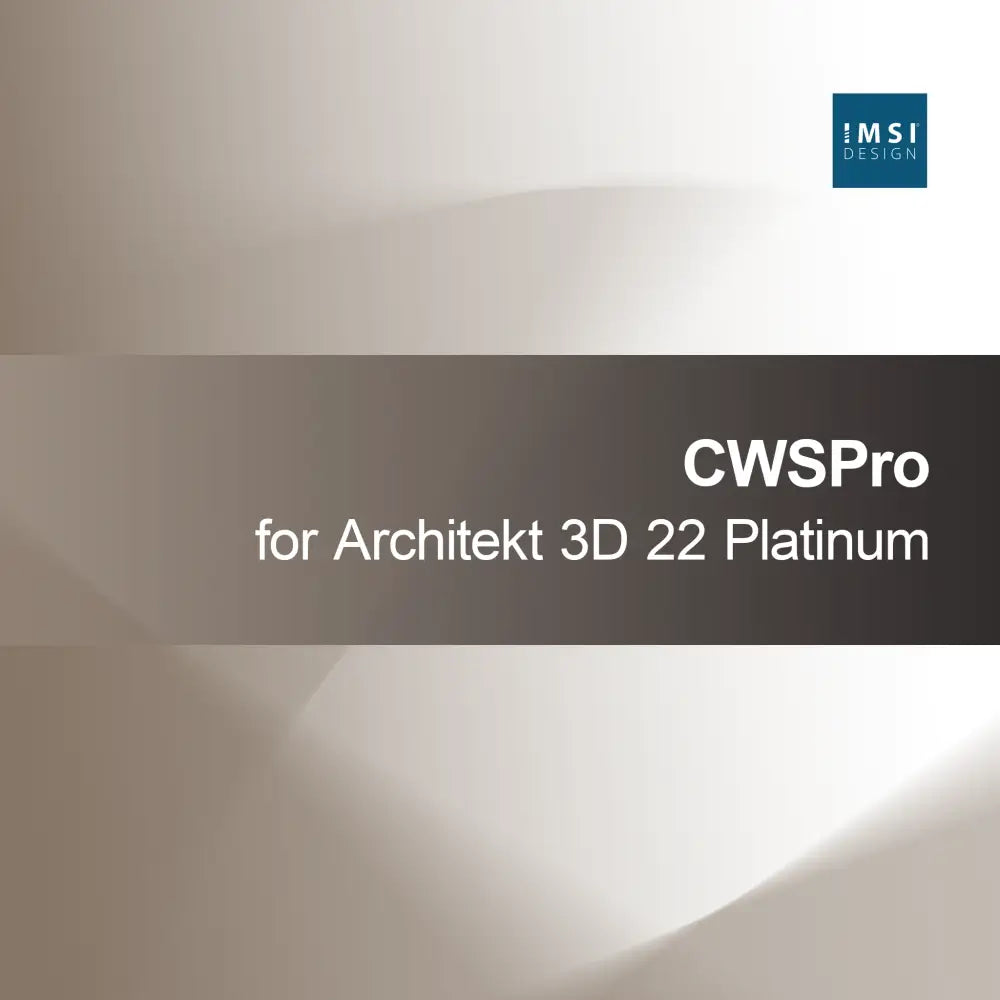 CWSPro untuk Architekt 3D 22 Platinum
