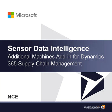 Sensor Data Intelligence Add-in Mesin Tambahan untuk Dynamics 365 Supply Chain Management (NCE)