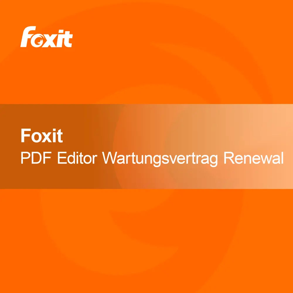 Perpanjangan Kontrak Pemeliharaan Foxit PDF Editor