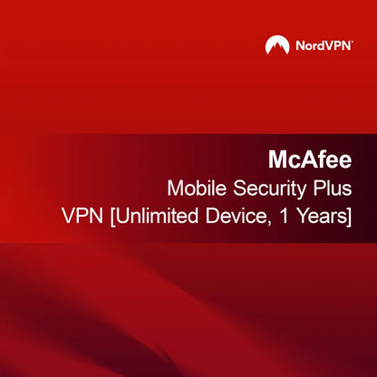 McAfee Mobile Security Plus VPN [Perangkat Tak Terbatas, 1 Tahun]