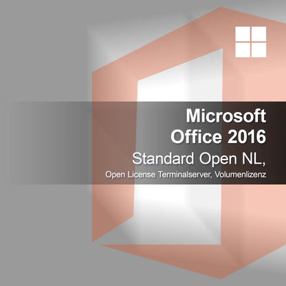 Microsoft Office 2016 Standard Open NL, Lisensi Terbuka Terminalserver, Lisensi Volume