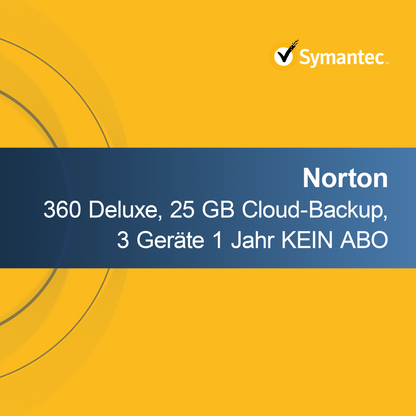 Norton 360 Deluxe, 25 GB Cadangan Cloud, 3 Perangkat 1 Tahun TANPA LANGGANAN