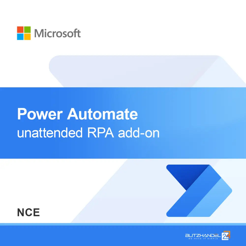 Add-on RPA tanpa pengawasan Power Automate (NCE)